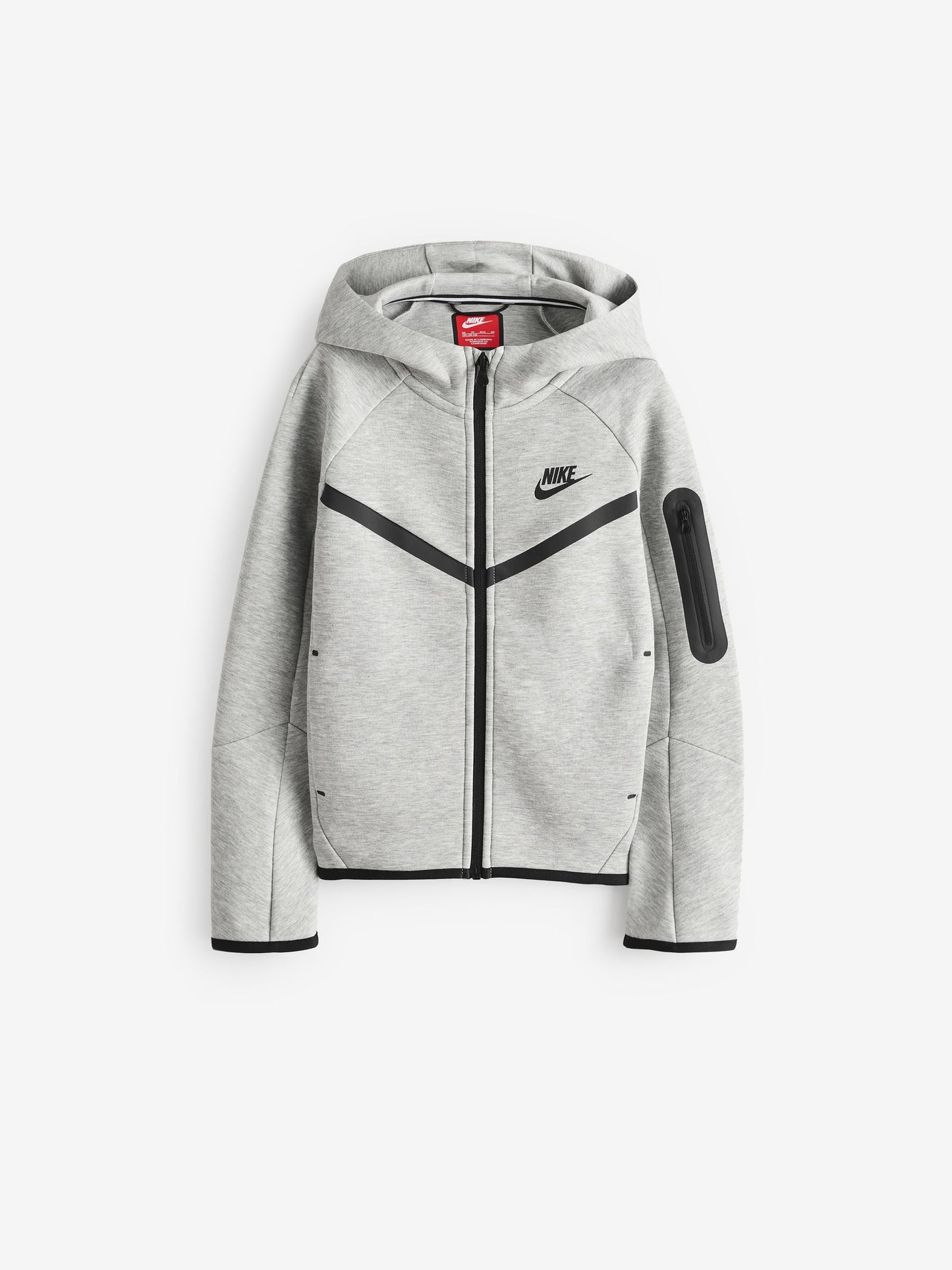 Dsiney Kidz - Nike Dark Grey Heather Tech Fleece Zip Through Hoodie image 5