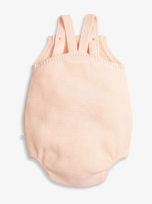 The Little Tailor Pink Stylish Knitted 100% Cotton Romper image 2