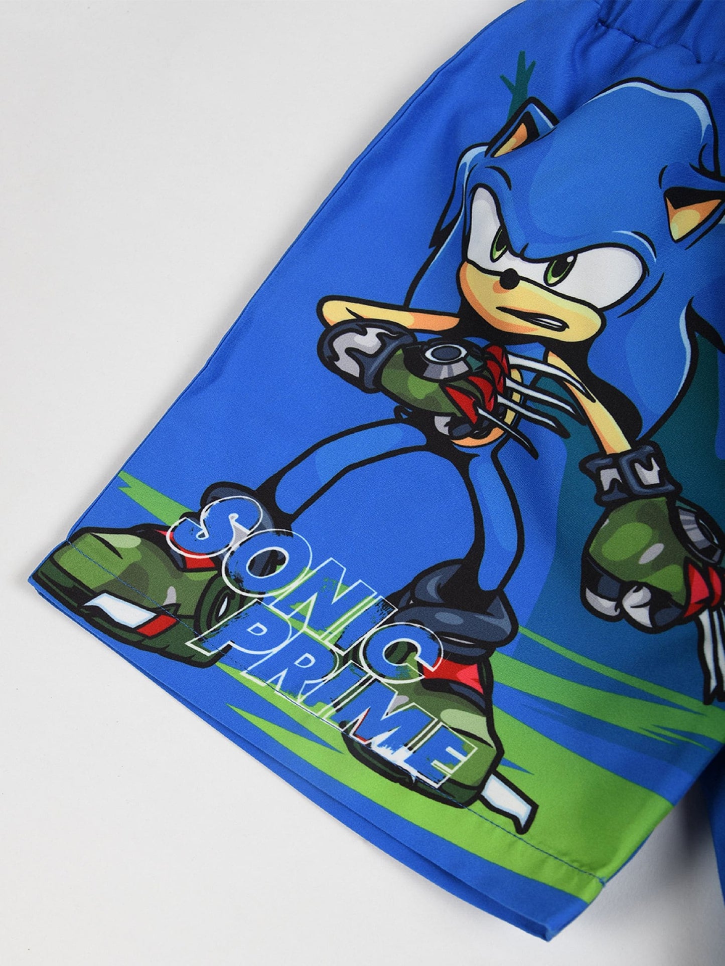 Brand Threads Blue Sonic Prime Boys Swim Shorts image 4