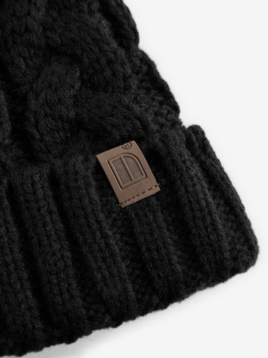 Dsiney Kidz - Black Cable Knit Pom Hat (1-16yrs) image 2