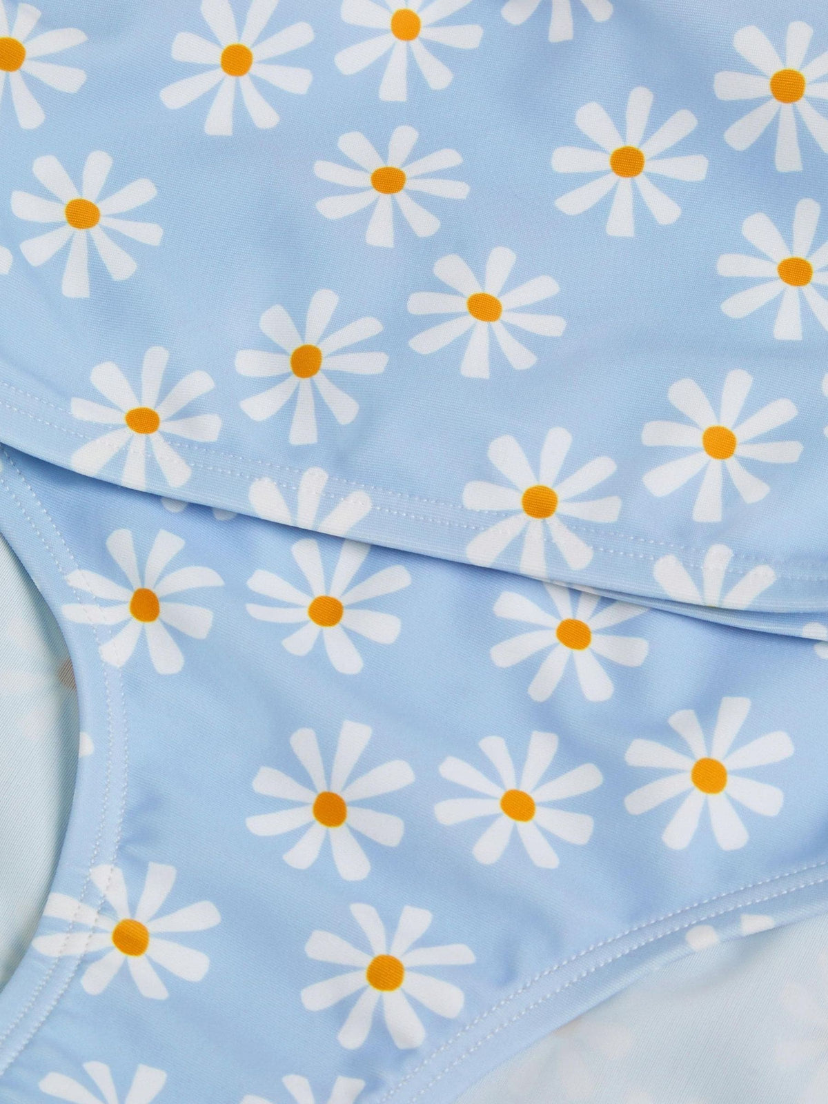 Dsiney Kidz - Angels By Accessorize Blue Girls Daisy Print Bralette Bikini Set image 2