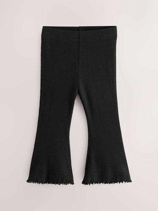 Multi Ribbed Flare Leggings 5 Pack (3mths-7yrs) image 2