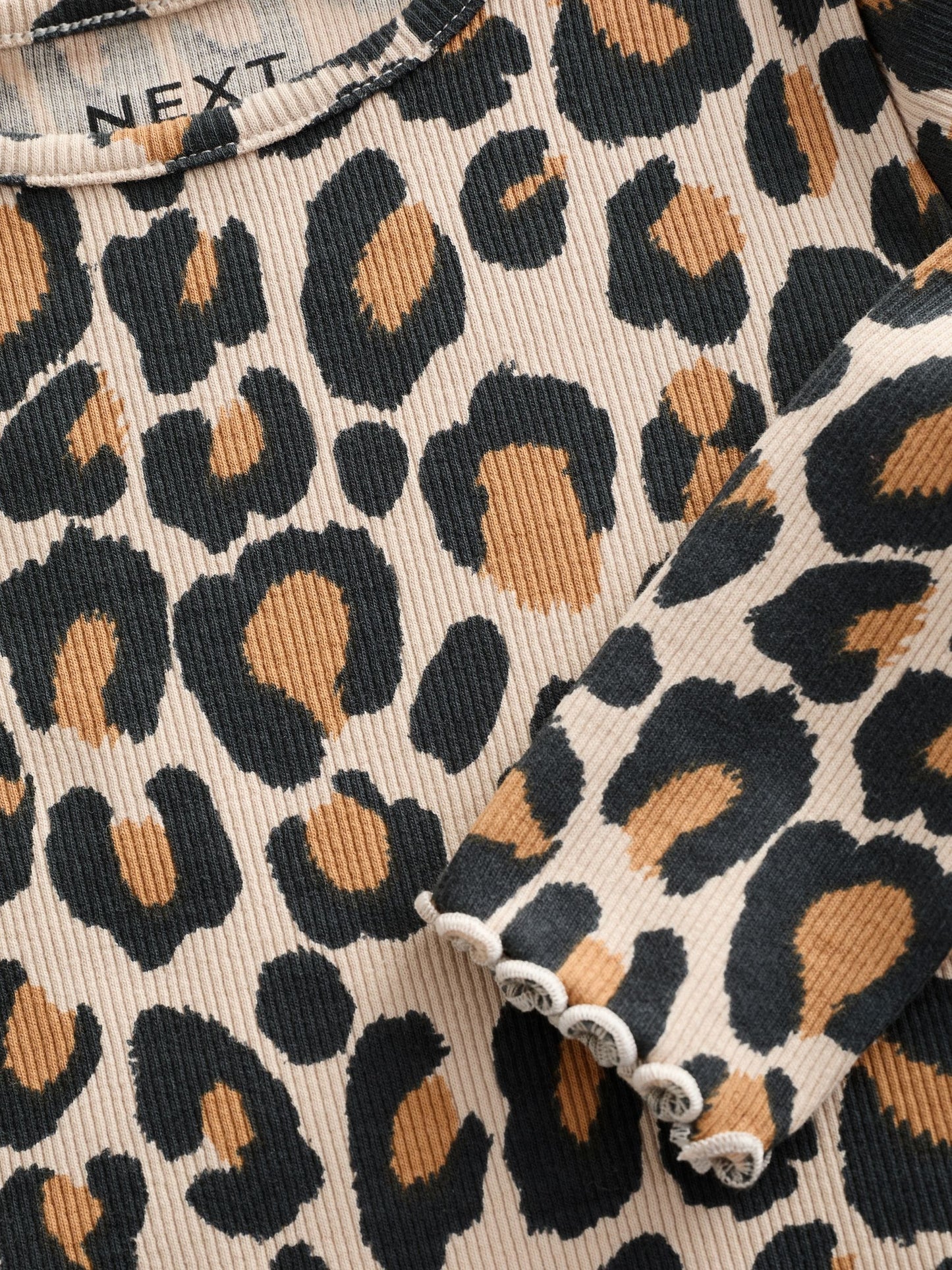 Dsiney Kidz - Animal Leopard Print Cotton Rich Long Sleeve Rib T-Shirt (3mths-7yrs) image 8