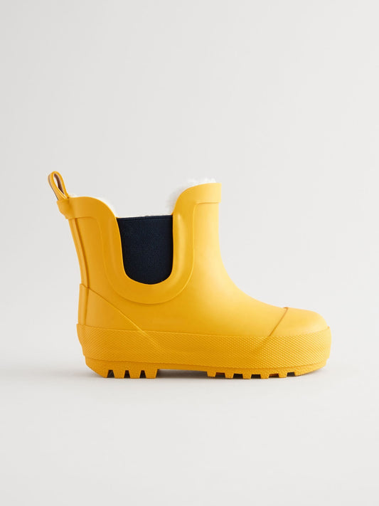 Yellow Warm Lined Ankle Wellies image 2