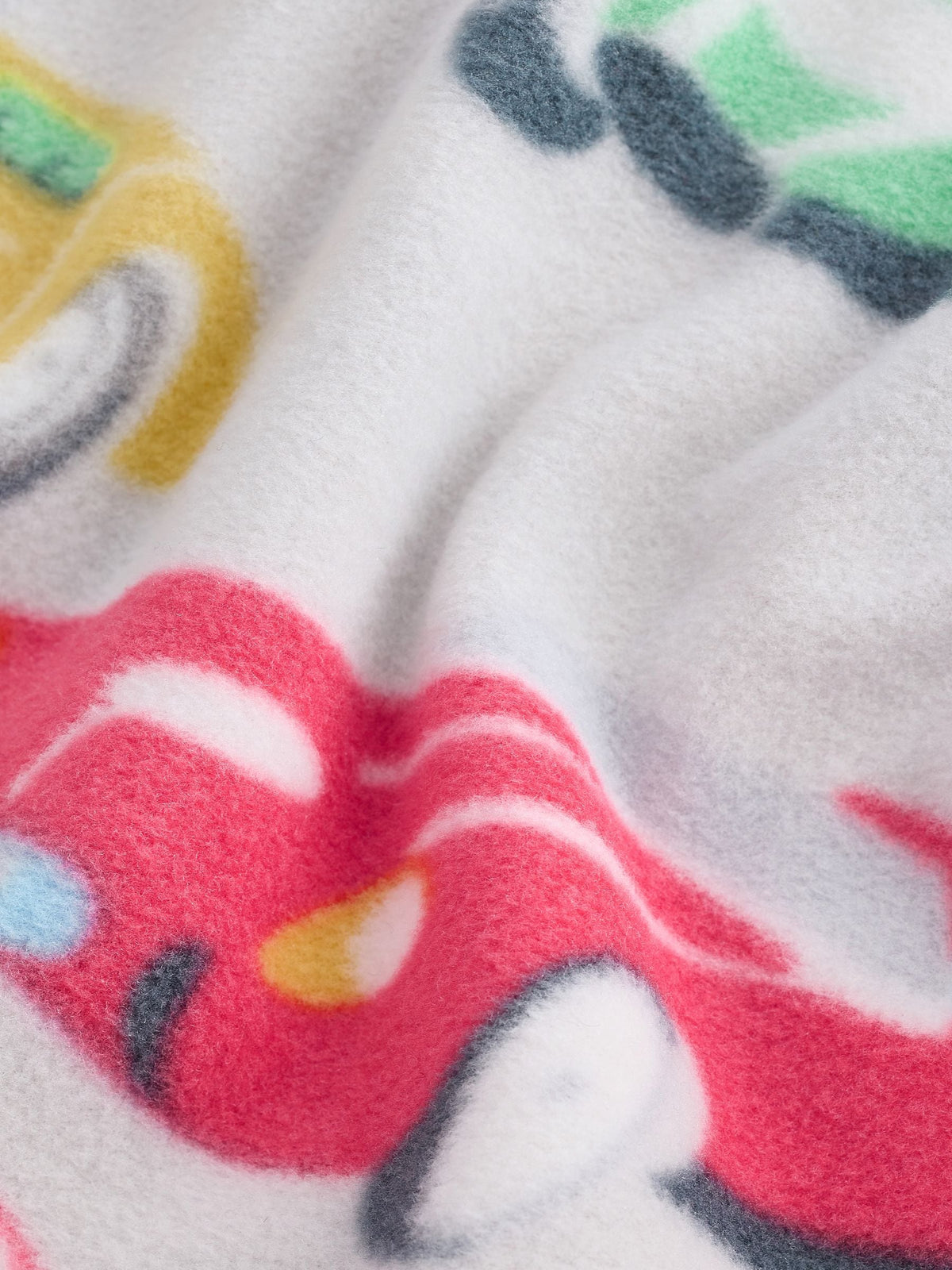 Cath Kidson Red/Ecru White Cars Single Cosy Fleece Pyjamas - image 4