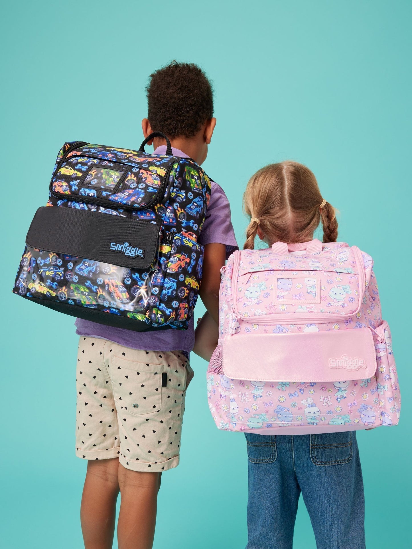 Smiggle Black Playtime Daycare Backpack image 1