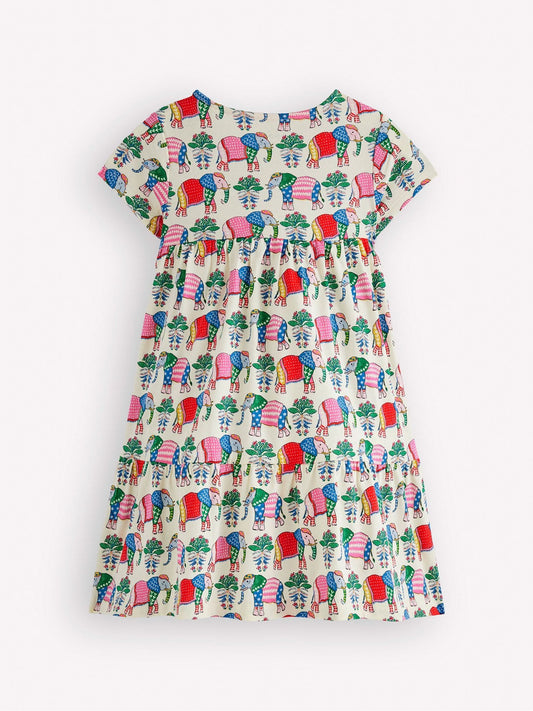 Boden Cream Ariel Twirly Jersey Dress image 2
