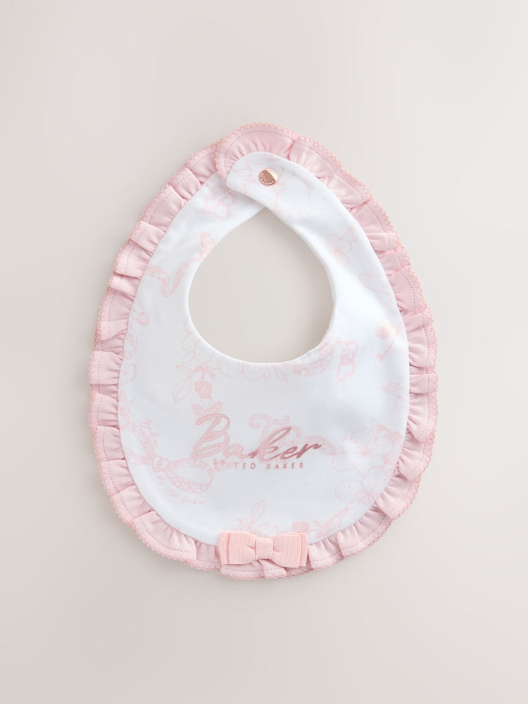 Baker by Ted Baker 2 Pack Pink Layette Bibs