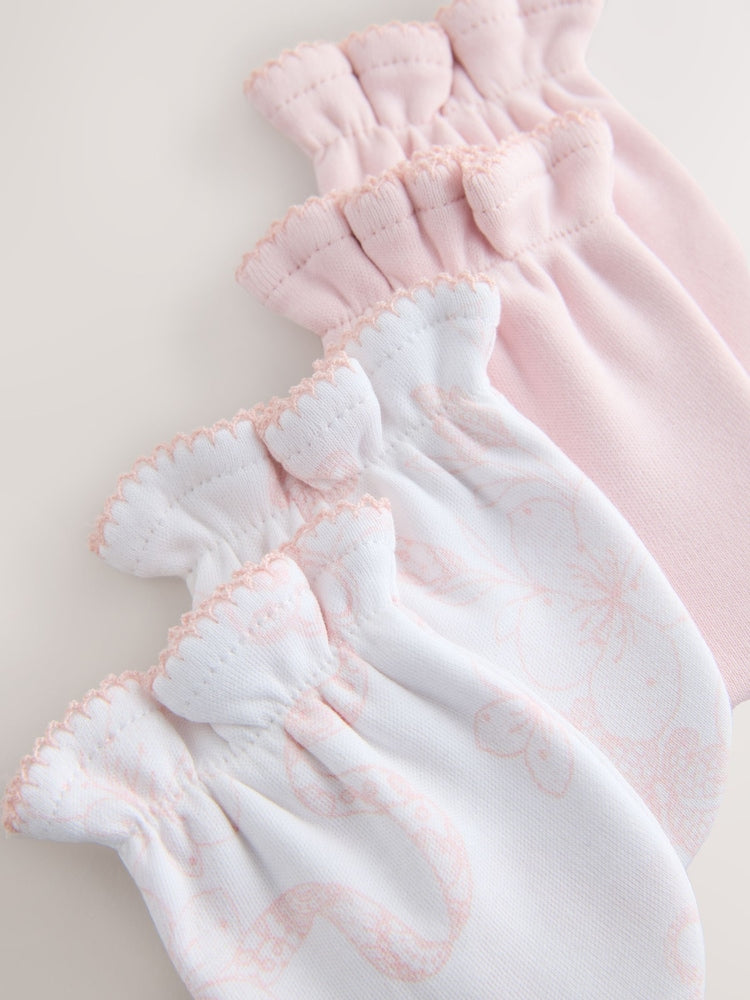 Baker by Ted Baker Pink & White Mittens 2 Pack