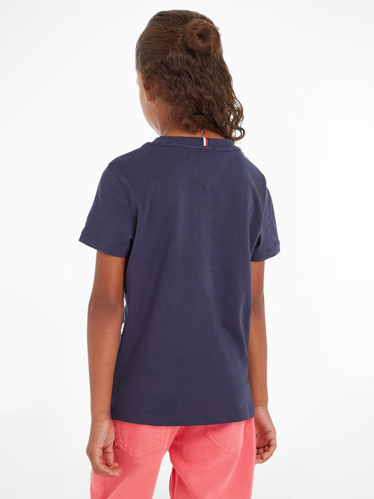 Dsiney Kidz - Tommy Hilfiger Blue Essential 100% Cotton T-Shirt image 2
