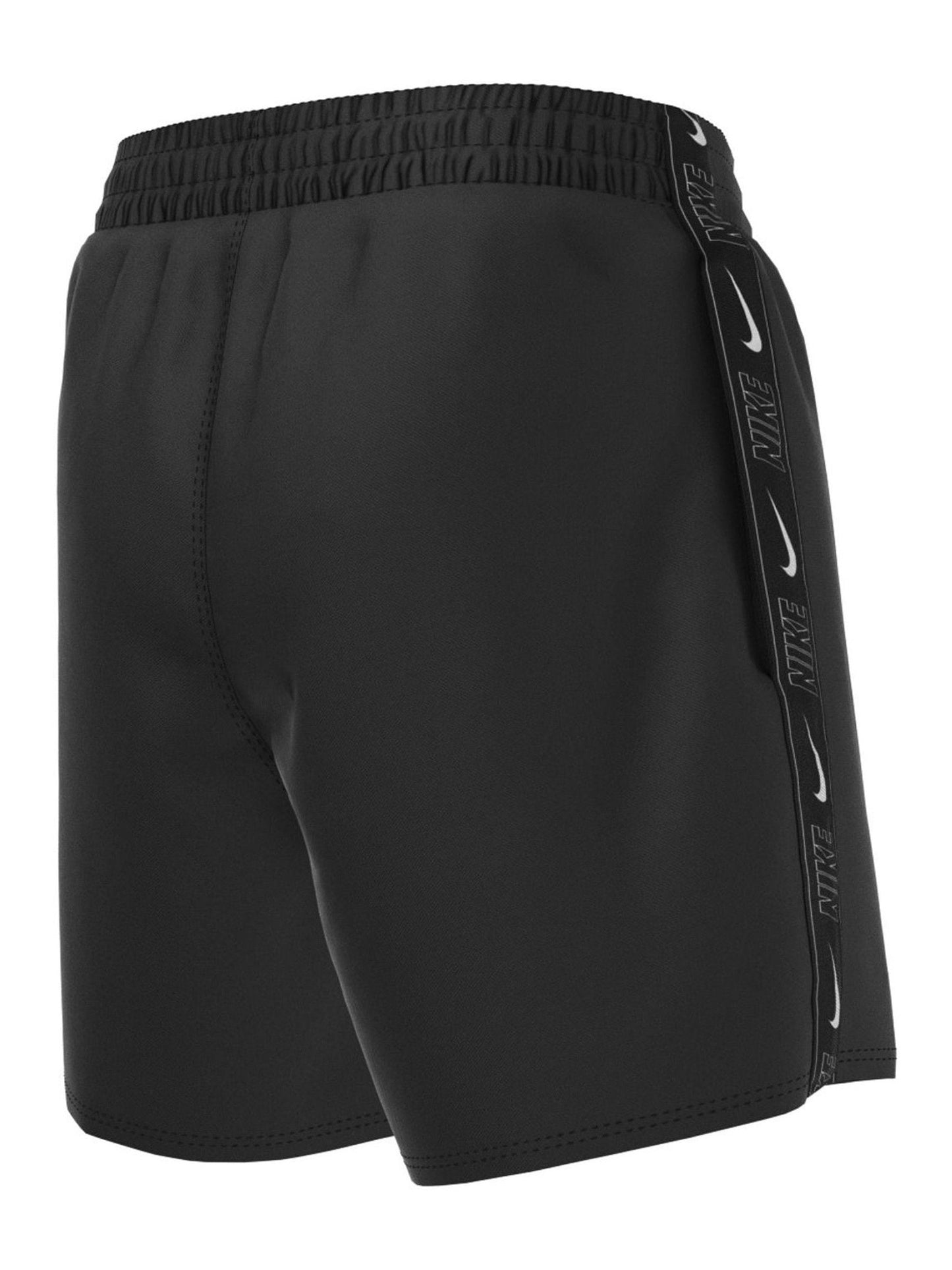 Nike Black 4 Inch Swim Logo Tape 4 Inch Volley Shorts image 5