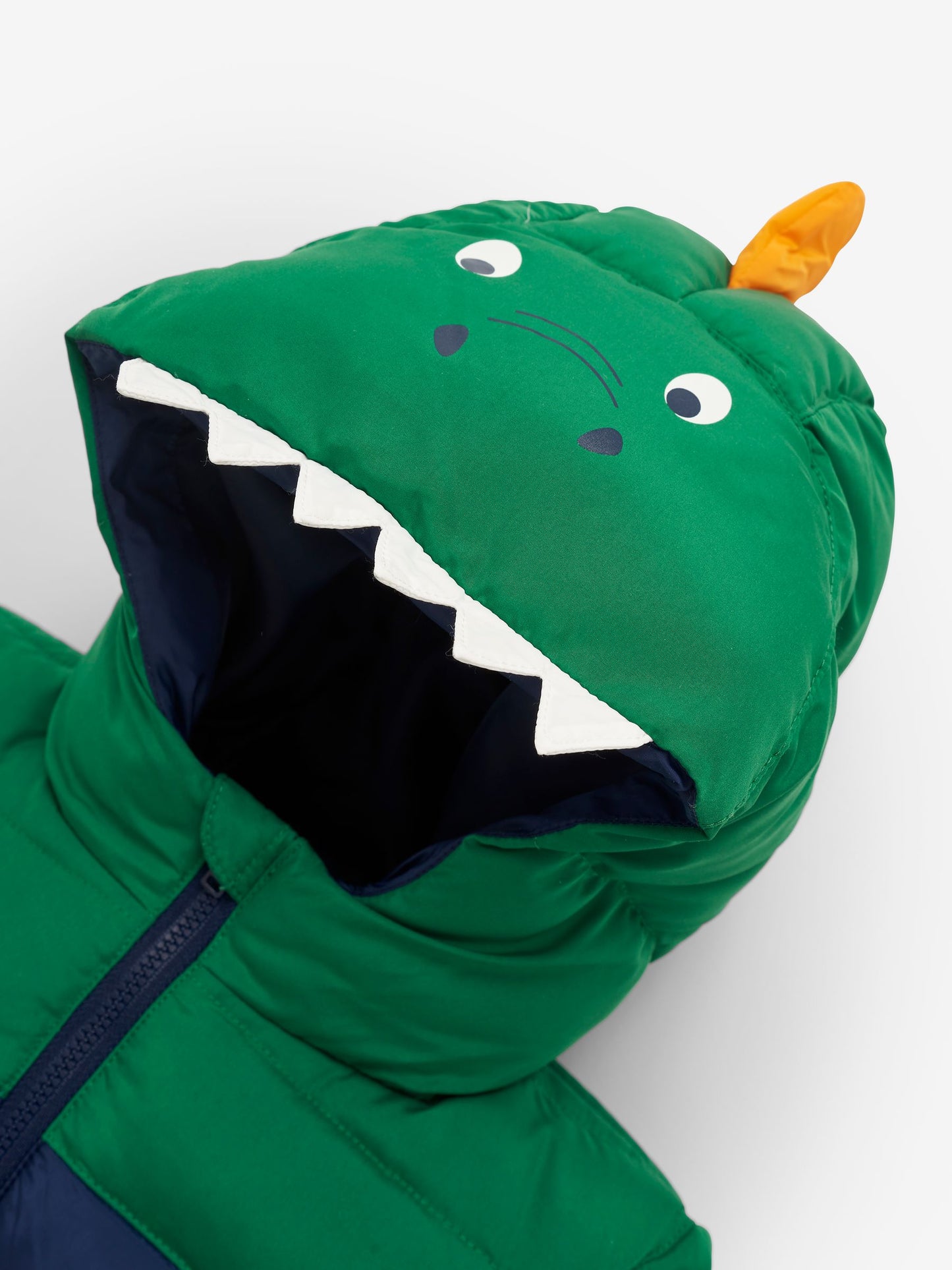 Dsiney Kidz - JoJo Maman Bébé Navy Green Dino Puffer Jacket image 6