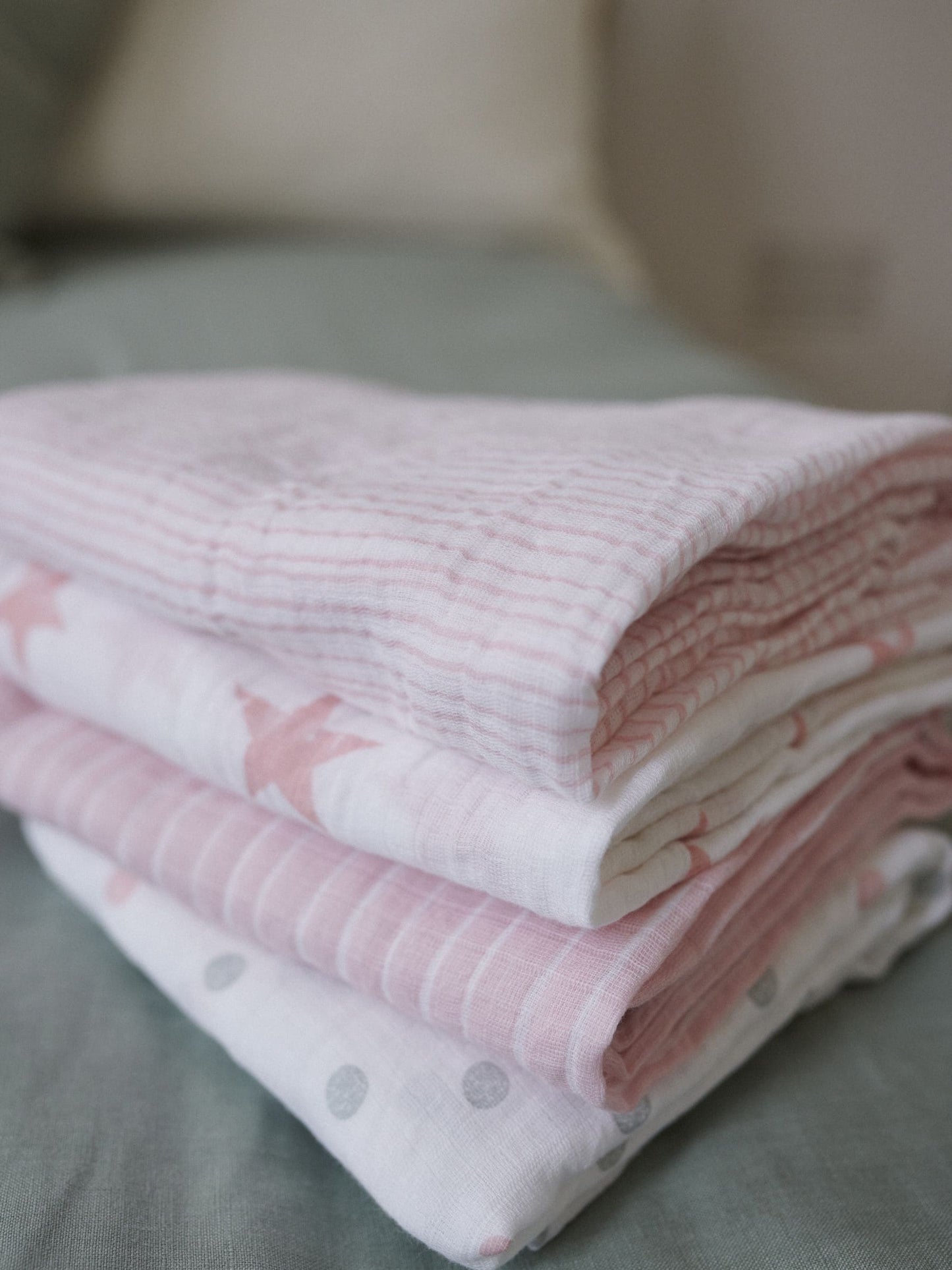 Aden & Anais Doll Essentials Muslin Blankets 4 Pack image 1