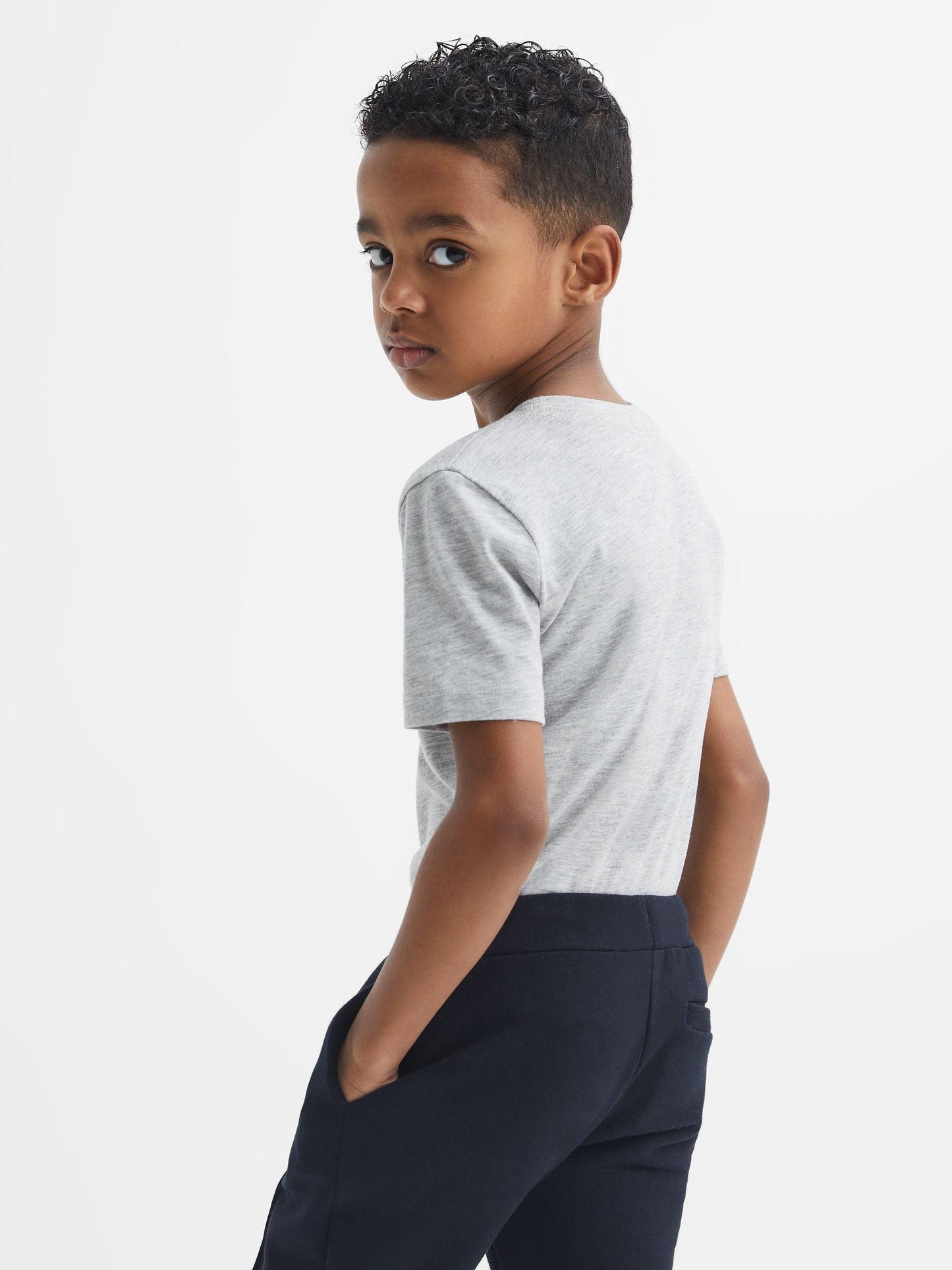 Dsiney Kidz - Reiss Grey Chrome Bless 9-13 yrs Crew Neck T-Shirt image 5