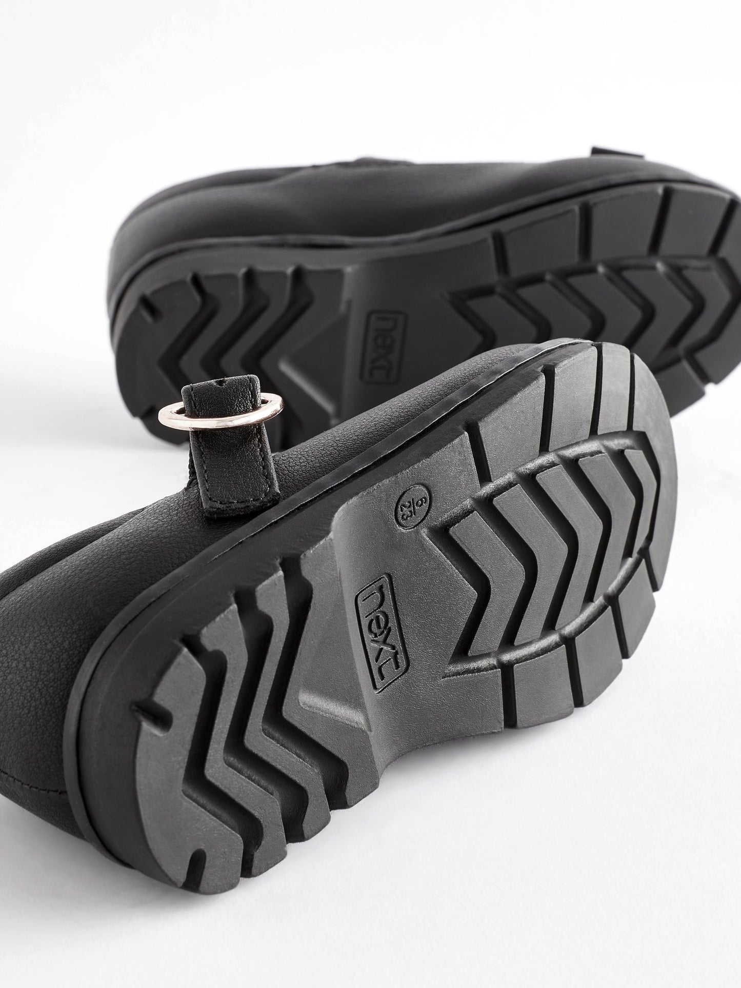 Black Matt Wide Fit (G) School Junior Bow T-Bar Shoes image 8