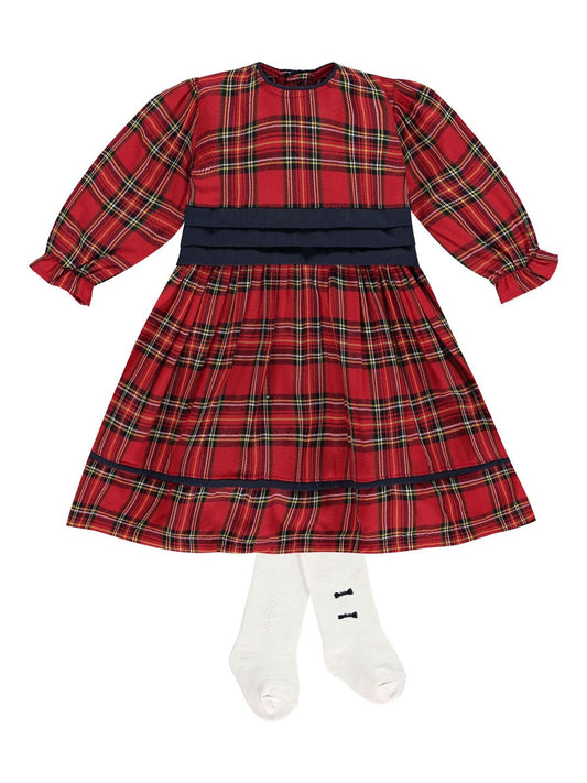 Dsiney Kidz - Emile Et Rose Red Christmas Dress & Tights image 2