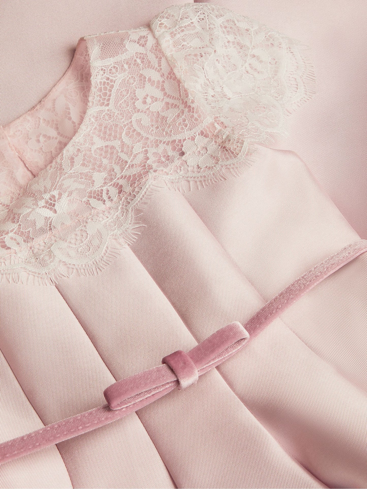 Dsiney Kidz - Monsoon Pink Angelina Lace Satin Party Dress image 4