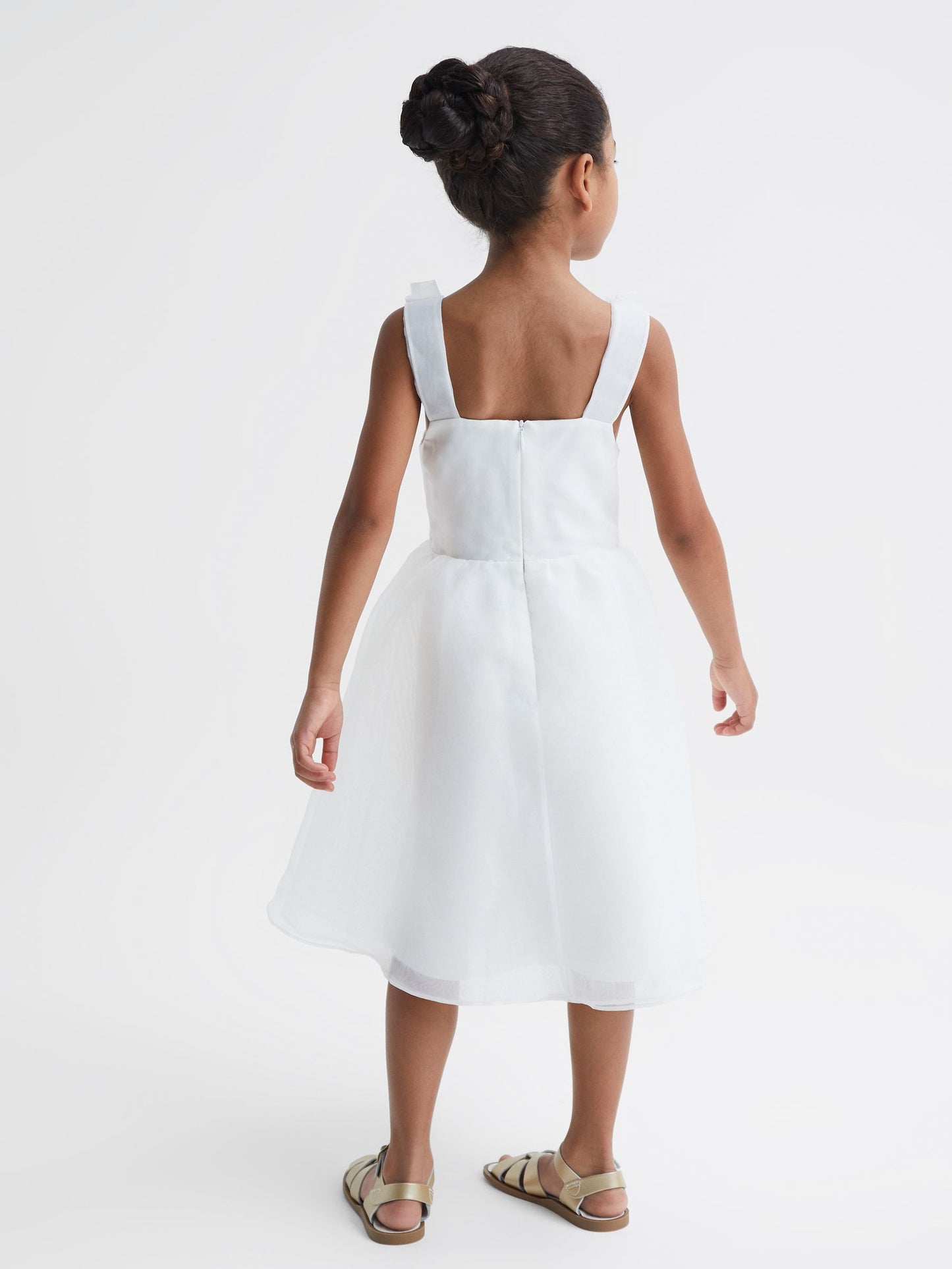 Dsiney Kidz - Reiss Ivory Selena Tulle Strappy Occasion Dress image 5