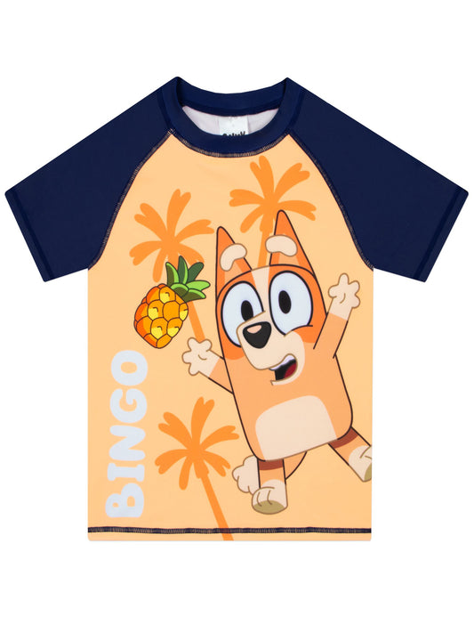 Character Orange Bluey Bingo Swim Shorts And Rash Guard image 2