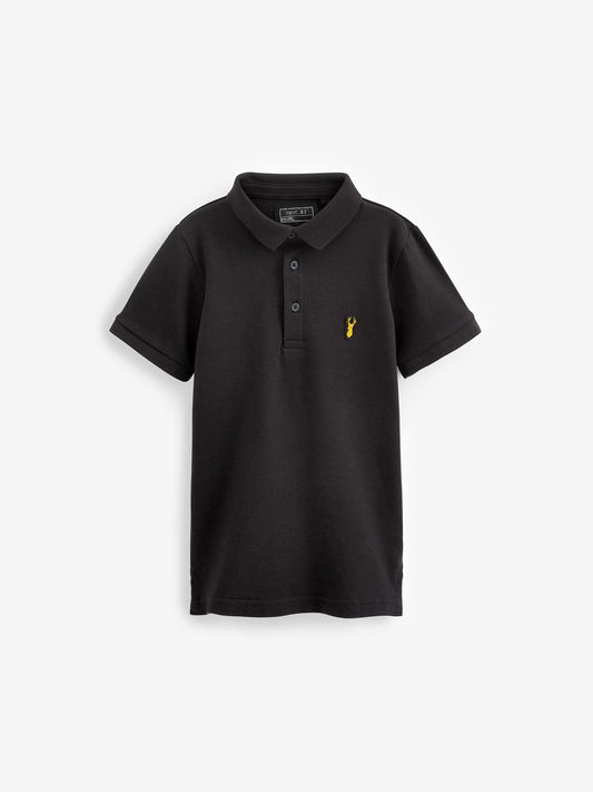 Disney Kidz - Stag Black Short Sleeve Polo Shirt (3-16yrs) image 1