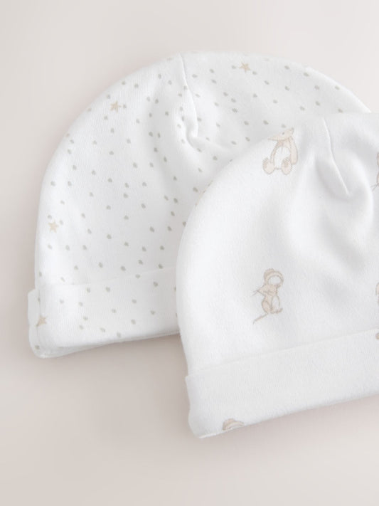 Cream/White Baby Premature Sleepsuit 6 Piece Set (0-0mths)