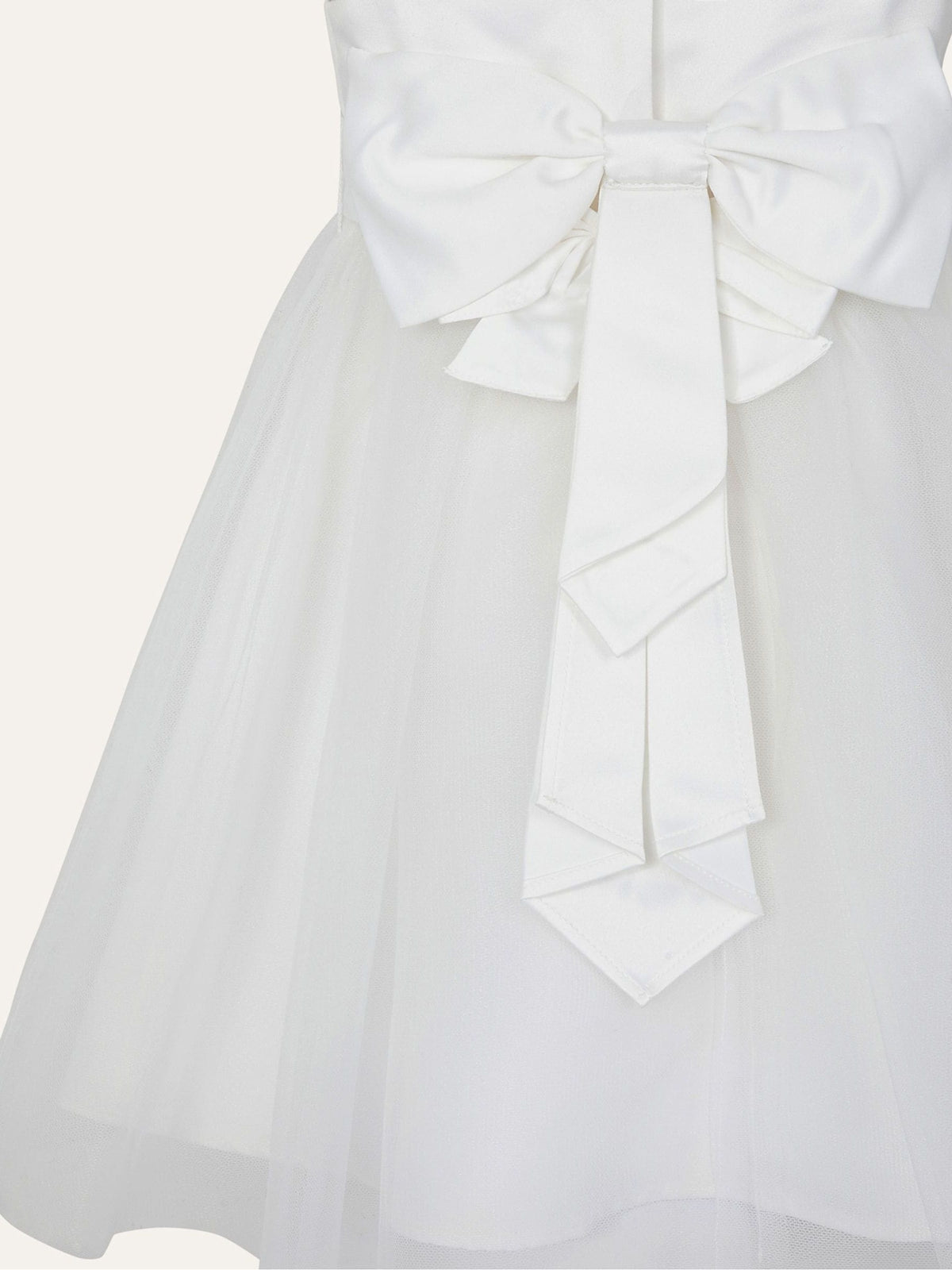 Dsiney Kidz - Monsoon Cream Tulle Baby Bridesmaid Dress image 3