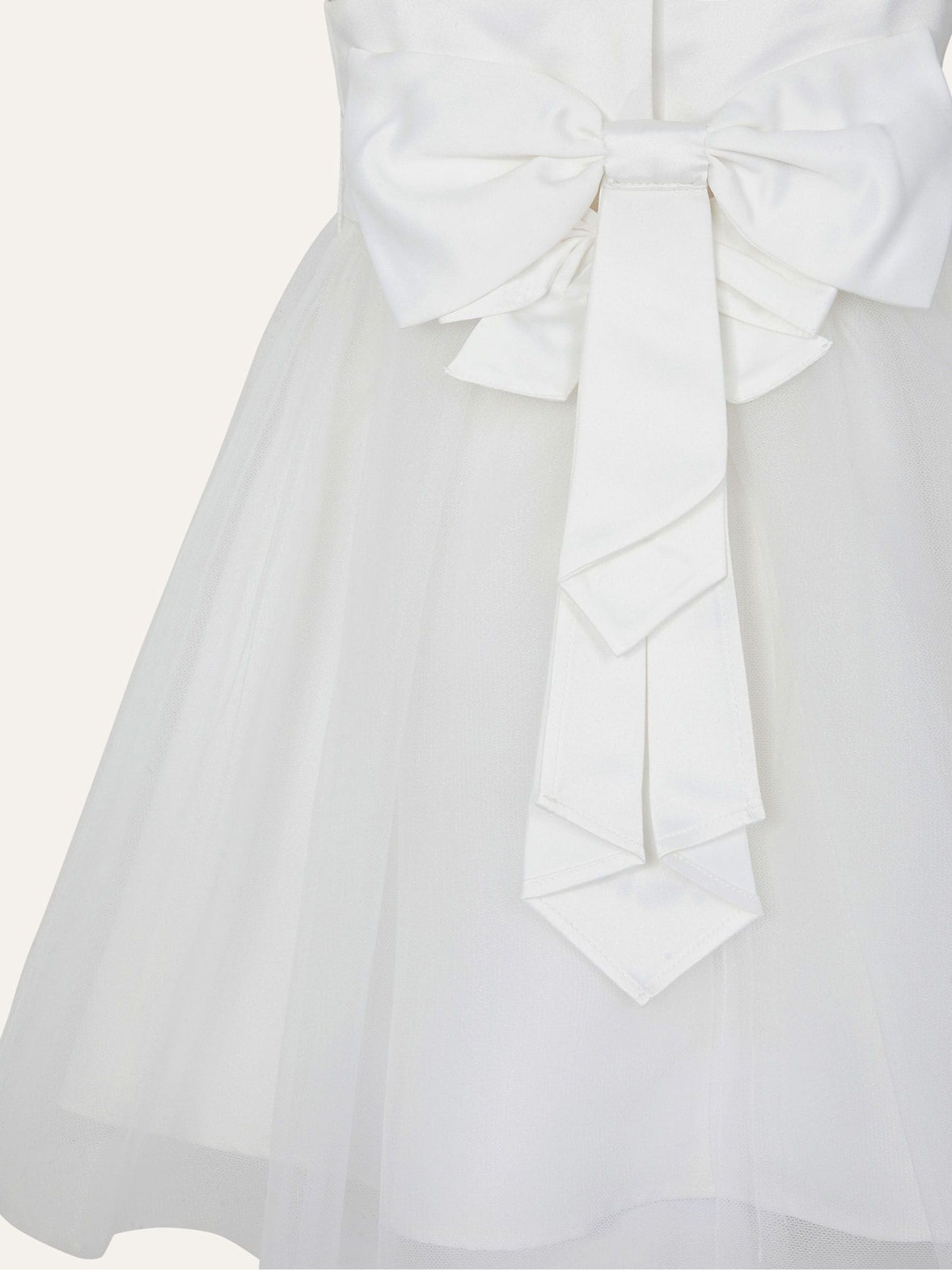 Monsoon Cream Tulle Baby Bridesmaid Dress image 3