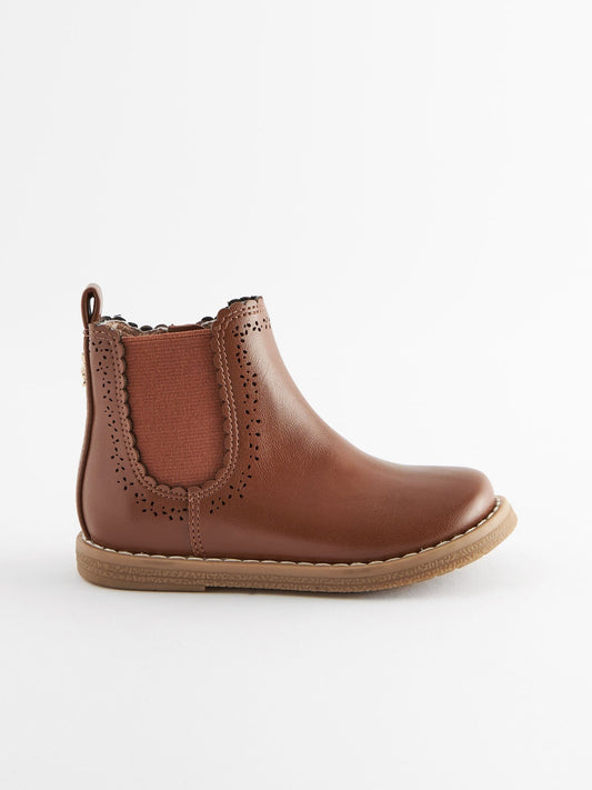 Tan Brown Standard Fit (F) Chelsea Ankle Boots image 2
