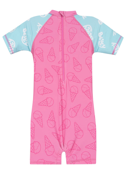 Dsiney Kidz - Character Pink Bluey Surfsuit Family Swimsuit image 2