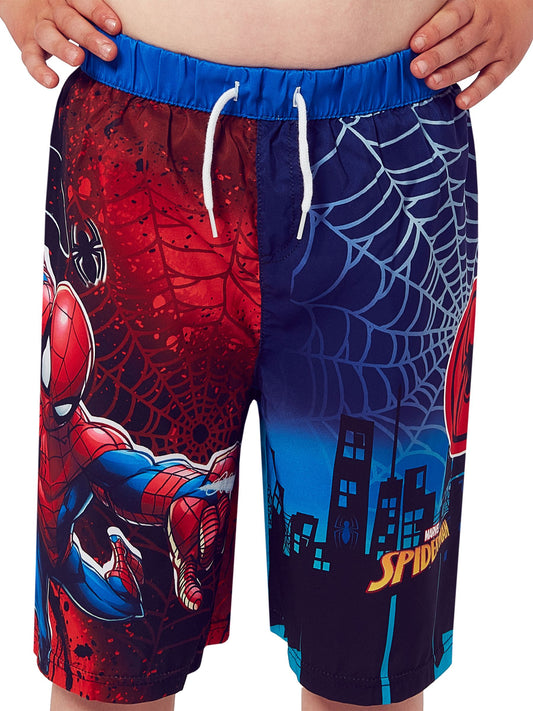 Character Blue Spiderman Spiderman Logo Swim Shorts image 2