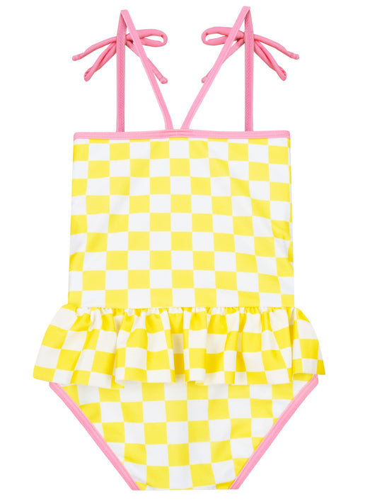 Dsiney Kidz - Character Yellow Pattern Checker Board Flower Swimsuit image 2