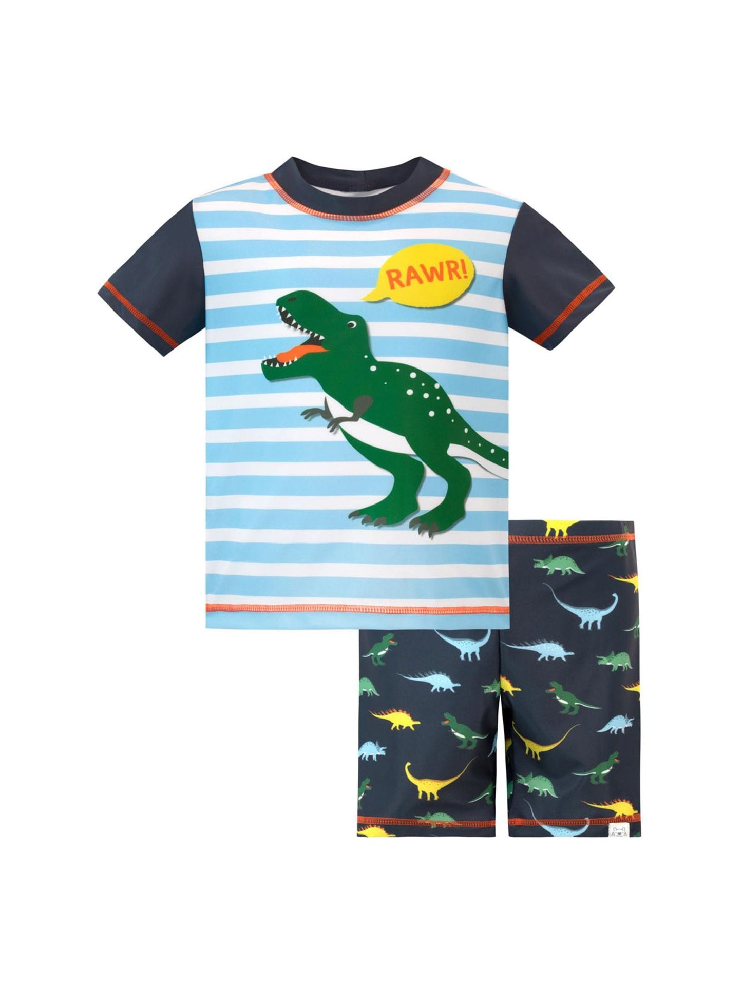 Character Blue Dinosaur Green Dino Rawr Swim Set image 5