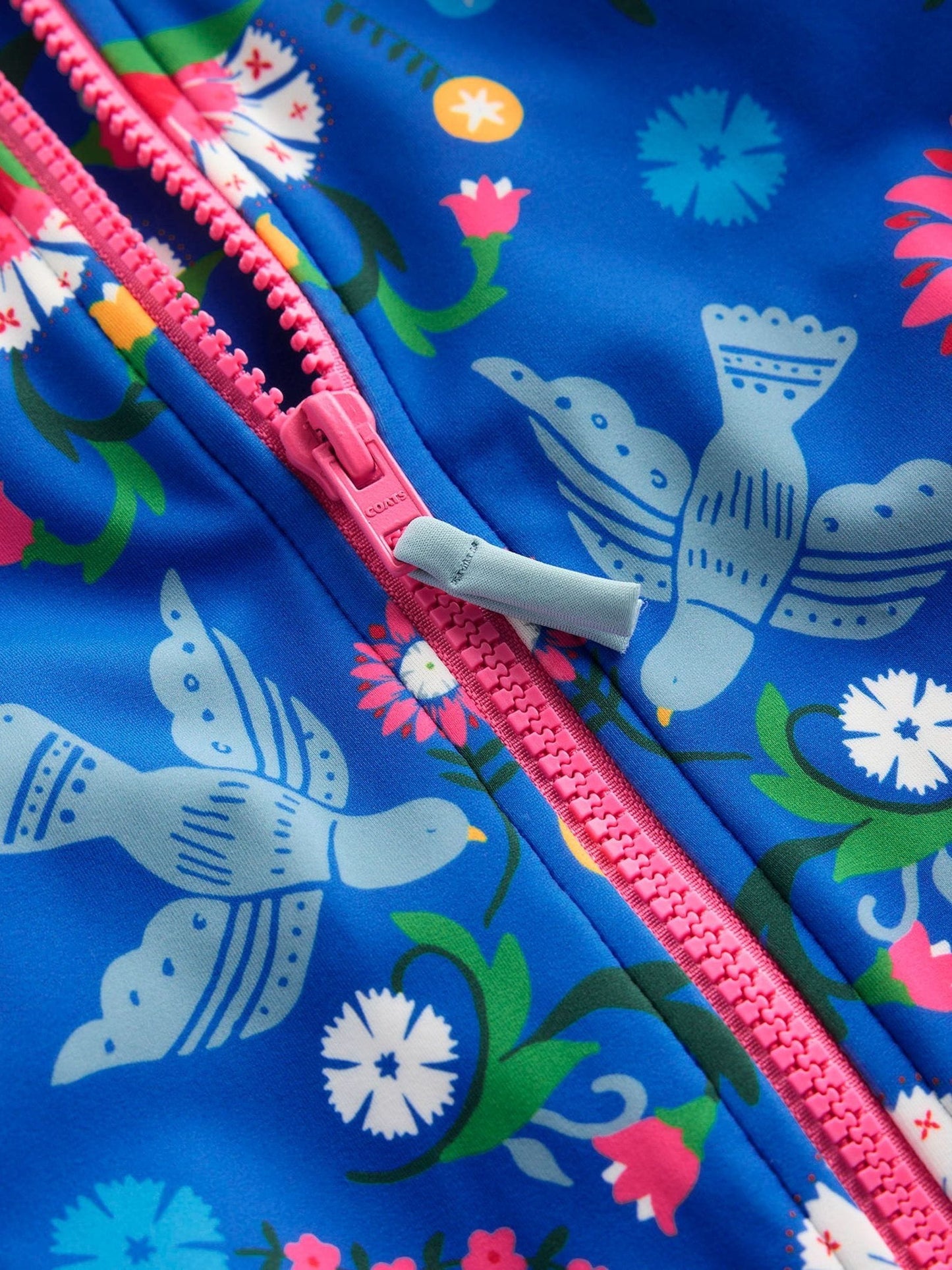 Boden Blue Short Sleeve Swimsuit image 3