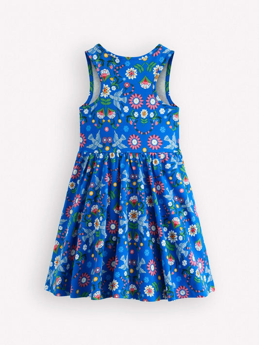 Dsiney Kidz - Boden Blue Twirly Jersey Dress image 2