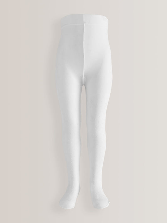 White 40 Denier Spot Tights image 3