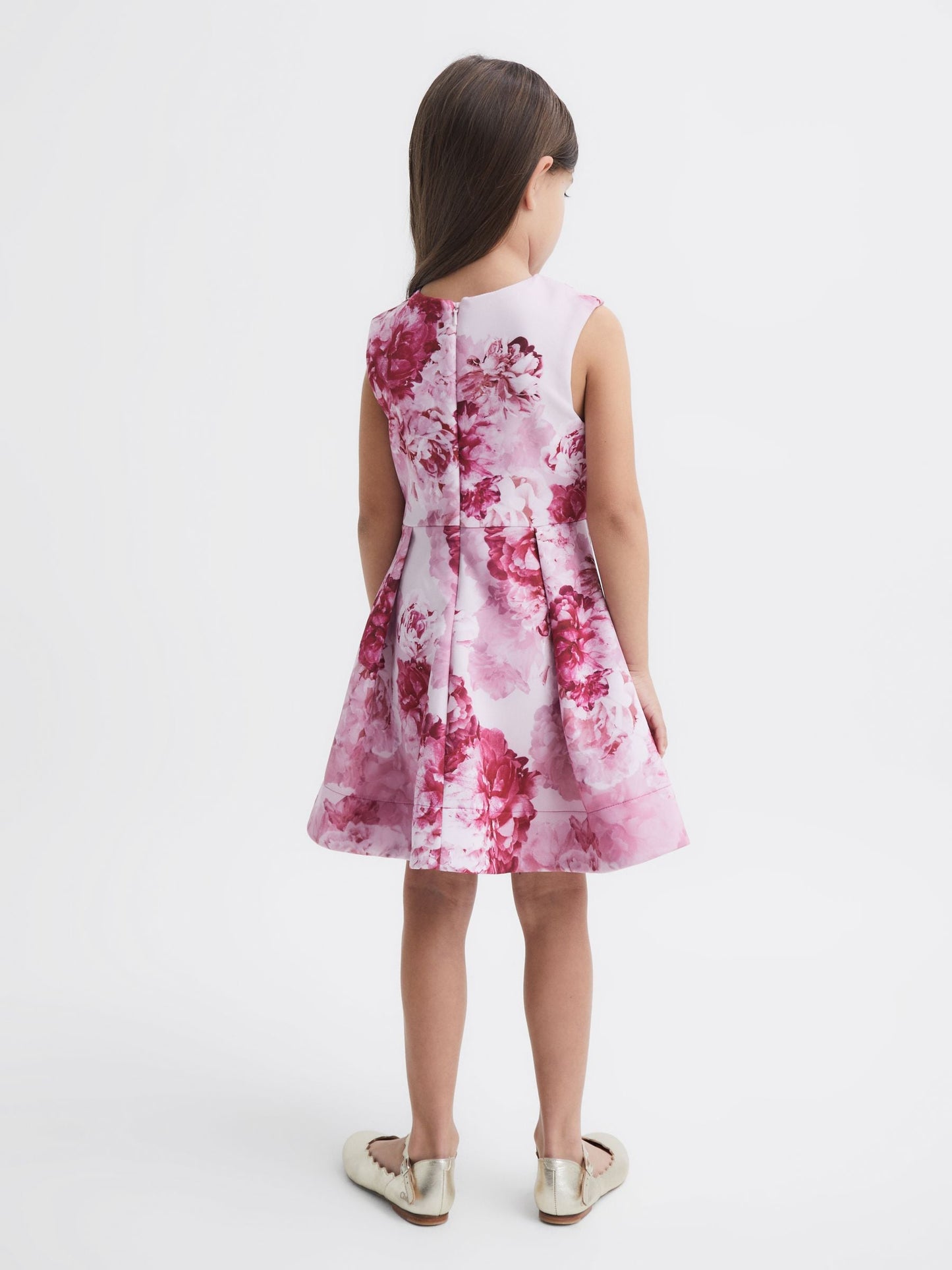 Dsiney Kidz - Reiss Pink Clara 4-9 yrs Floral Printed Dress image 5