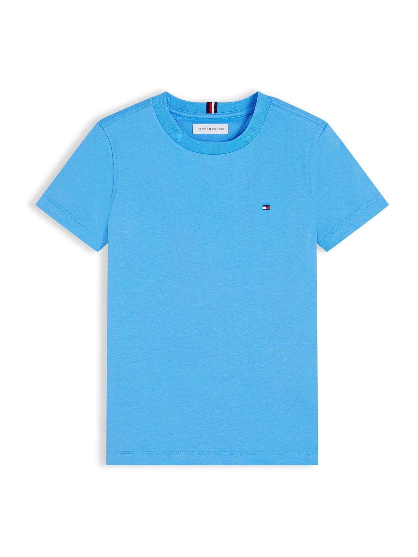 Tommy Hilfiger Blue Essential Flag Embroidery Crew Neck T-Shirt image 5