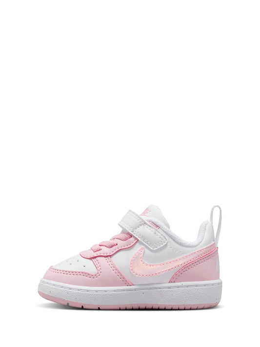 Nike White/Pink Infant Court Borough Low Recraft Trainers image 2