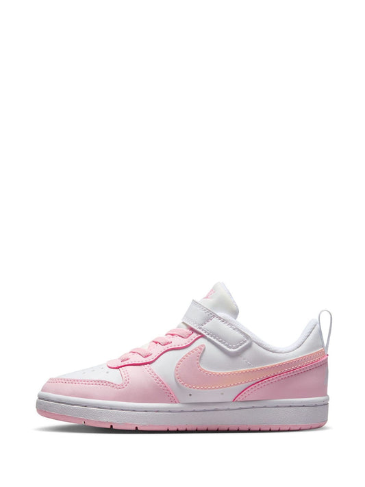 Nike White/Pink Junior Court Borough Low Recraft Trainers image 2