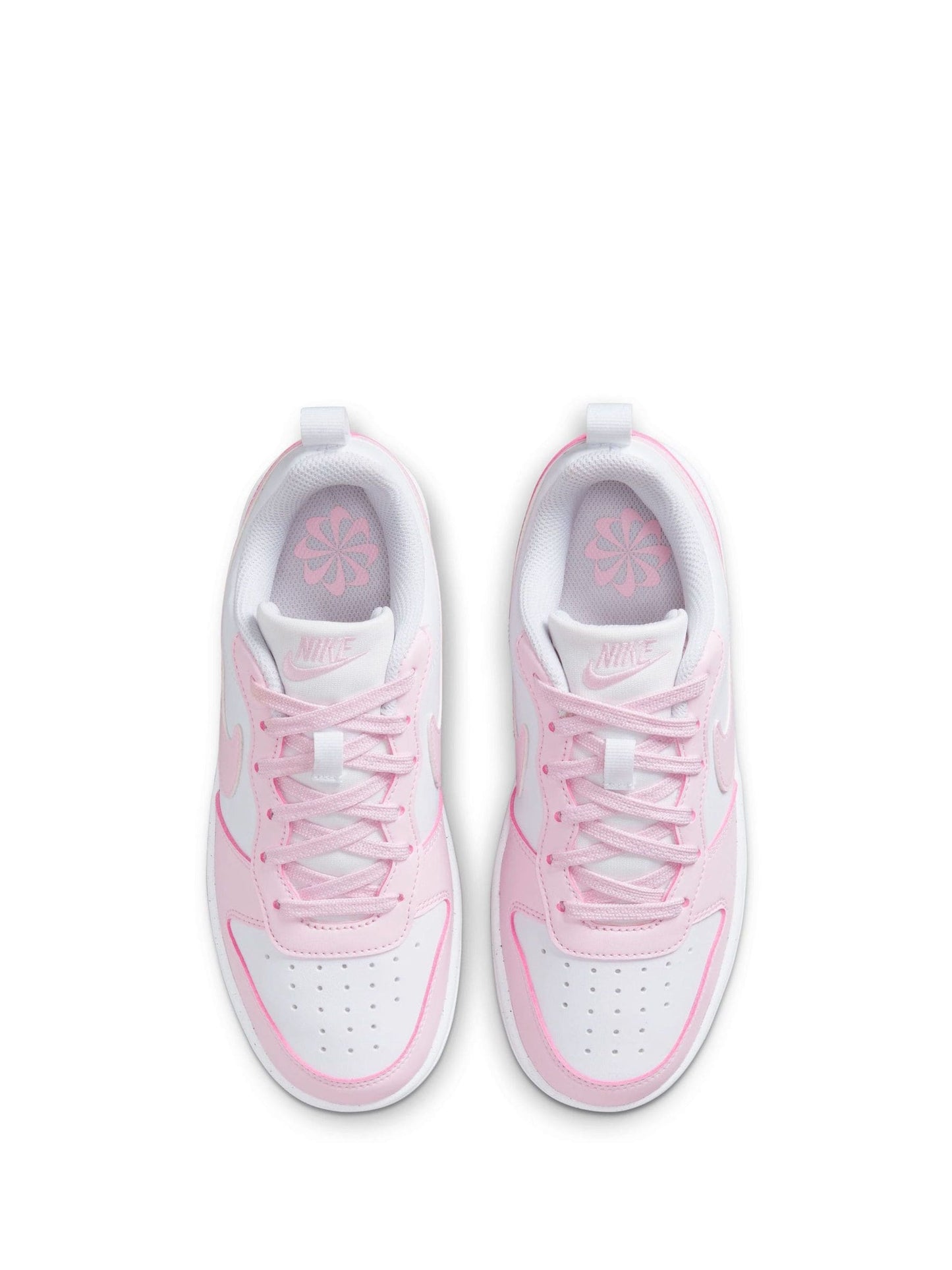 Nike White/Pink Youth Court Borough Low Recraft Trainers image 7