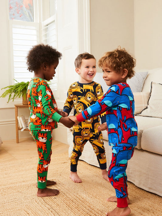 Bright Animal Print Snuggle Pyjamas 3 Pack (9mths-8yrs)