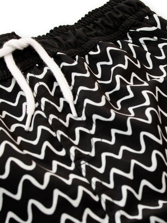 Harry Bear Black Zig Zag Swim Shorts image 2