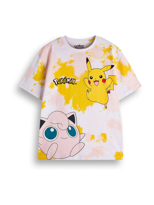 Dsiney Kidz - Vanilla Underground Purple Girls Pokemon 100% Cotton T-Shirt and Cycling Shorts Set image 2