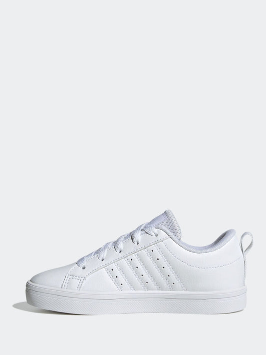 adidas White Lace Up VS Pace 2.0 Kids Trainers image 2