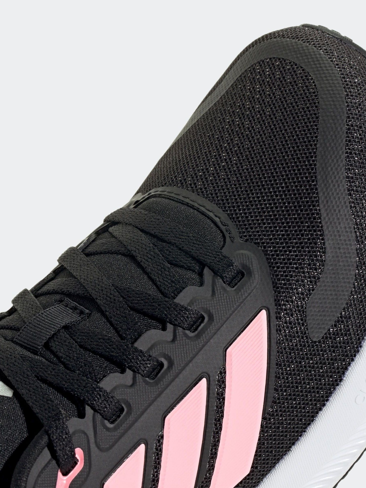 adidas Black/Pink Runfalcon 5 Lace Running Junior Trainers image 8