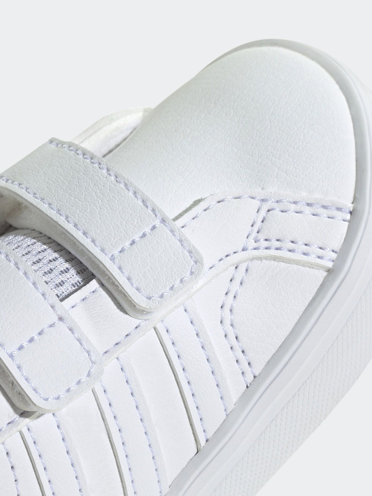 adidas White VS Pace 2.0 Hook and Loop Infant Trainers image 8