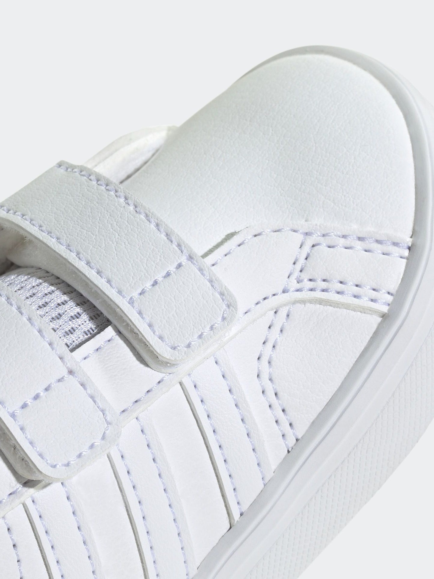 adidas White VS Pace 2.0 Hook and Loop Infant Trainers image 8