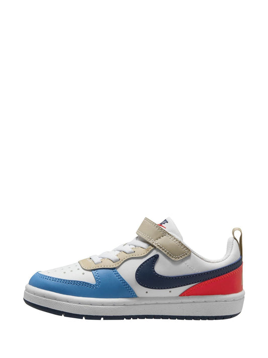 Nike White Blue Red Junior Court Borough Low Recraft Trainers image 2