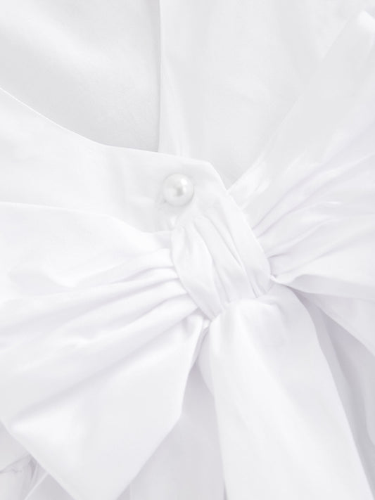 Dsiney Kidz - White Flower Girl Taffeta Bow Dress (3mths-8yrs) image 2