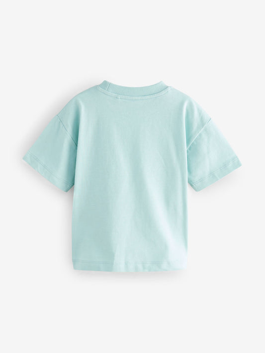 Blue Mickey Mouse Short Sleeve T-Shirt (3mths-8yrs) image 2